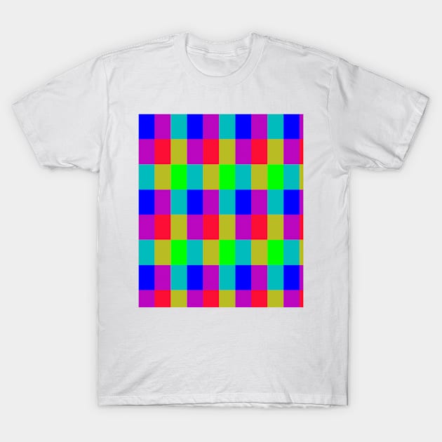 Rainbow checks T-Shirt by joshsmith